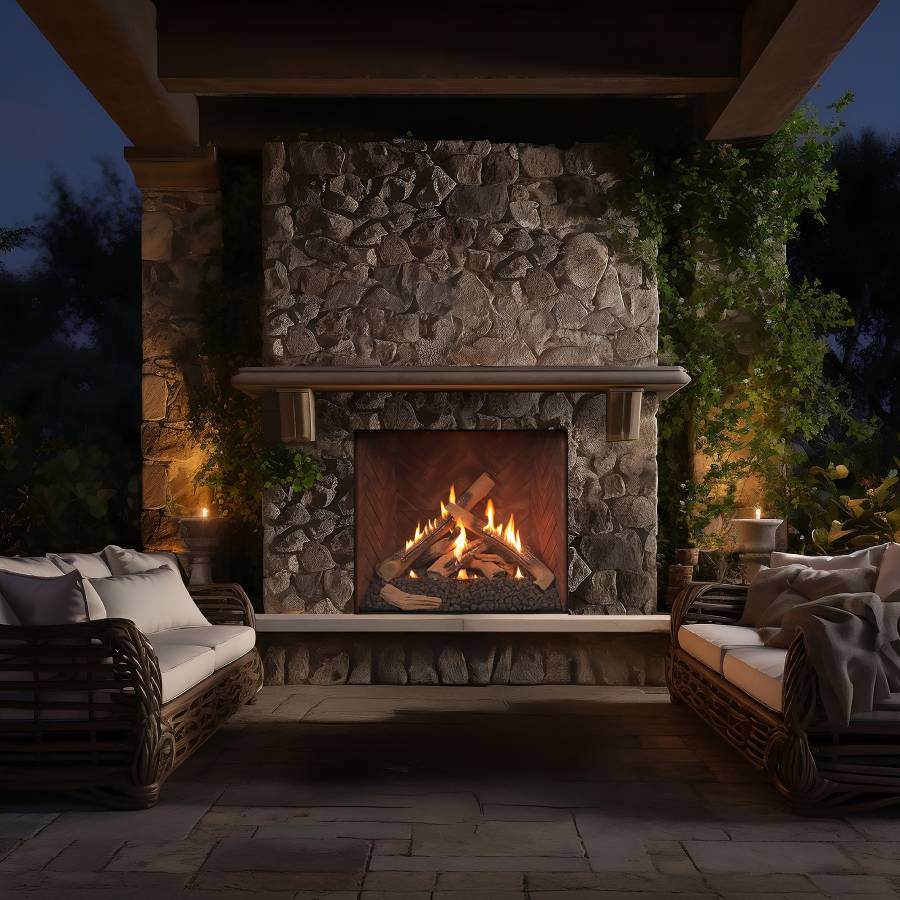 トランスファー柄 オーバル　クロス&クロス Wilderness Outdoor Traditional 42 (Direct Vent)